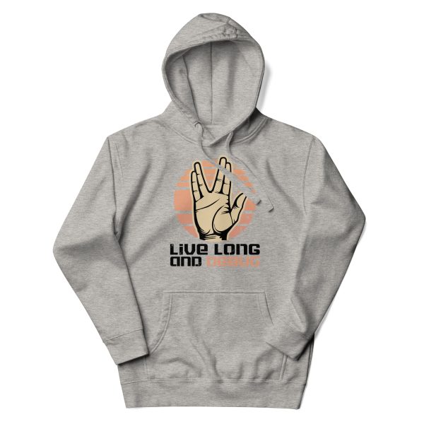 Live Long and Debug Unisex Cotton Hoodie - Image 4