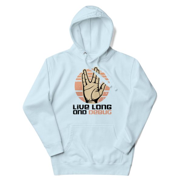 Live Long and Debug Unisex Cotton Hoodie - Image 5