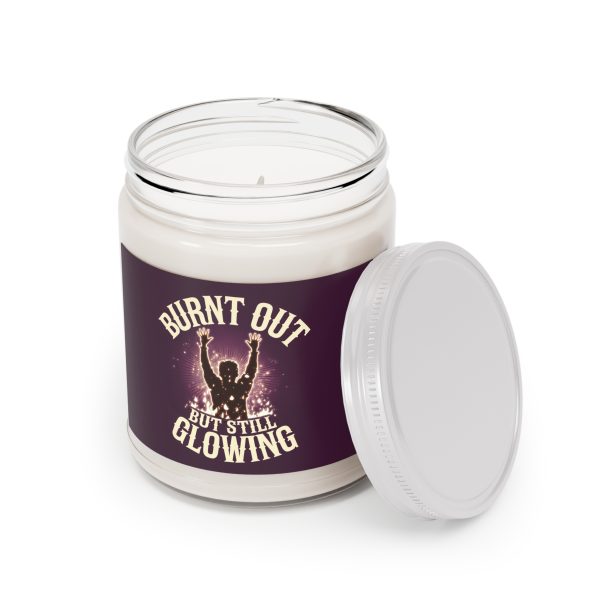 Motivational Scented Candle - "Burnt Out But Still Glowing" - 9oz Relaxation Gift for Stress Relief - Image 4