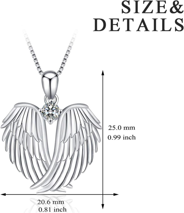 League of Legends – Kayle’s Divine Protection Pendant Necklace 925 Sterling Silver Guardian Angel - Image 2