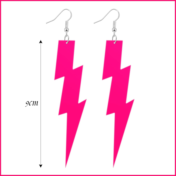 Little Monster Glow Earrings – Gaga-Inspired Neon Statement Set - Image 2