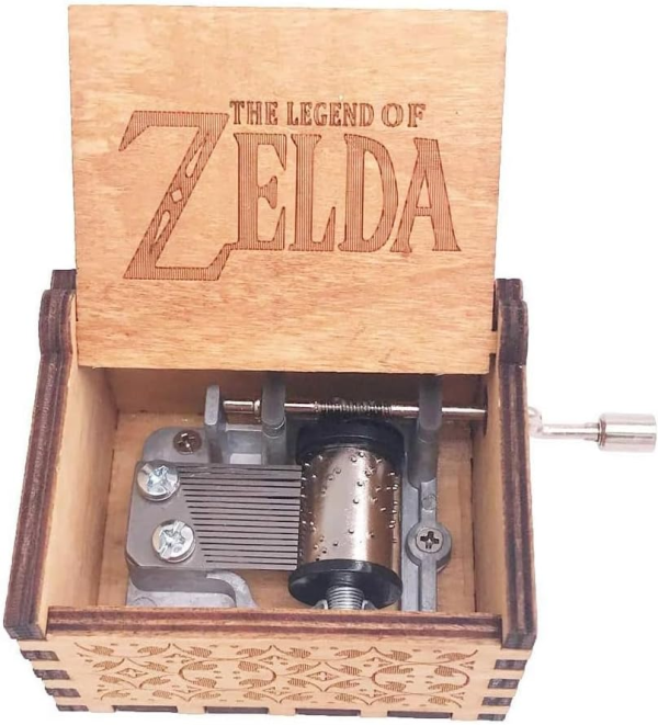 The Legend of Zelda Hand-Crank Music Box – Carved Wooden Keepsake | Plays “Song of Storms” from Ocarina of Time - Image 2