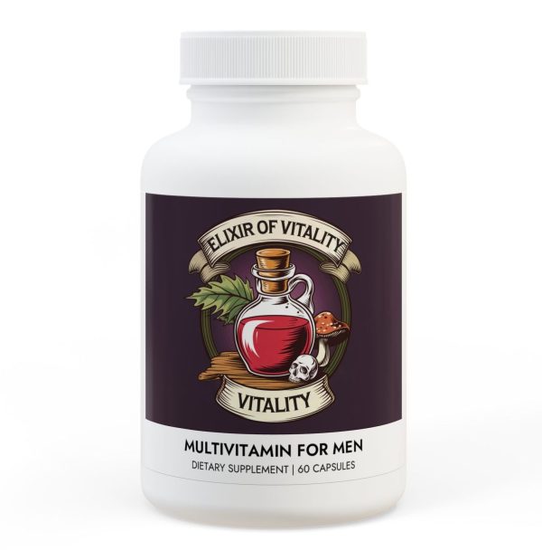 Wizard's Elixir of Vitality – Men’s Multivitamin Supplement for the Modern Adventurer | 60 Capsules - 2 Month Supply