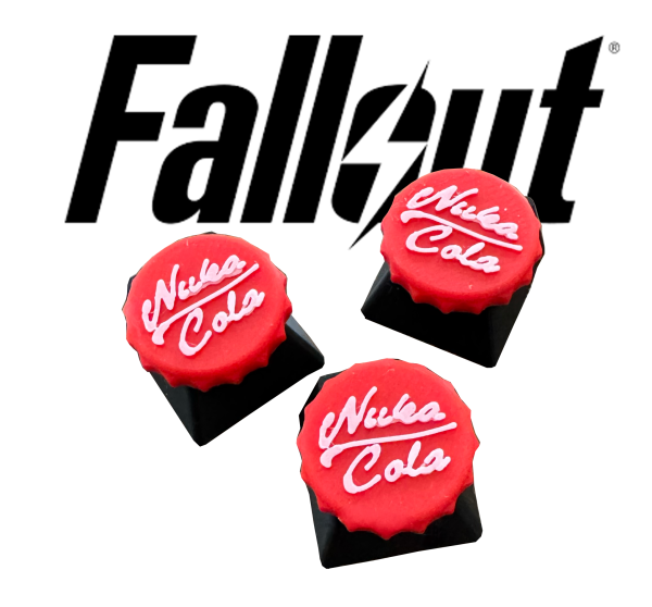 Nuka Cola Keyboard Key Cap for Cherry Keyboards - Set of 3