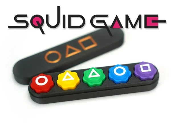 Squid Game-Inspired Gonggi Set – 3D Printed Korean Jacks Game