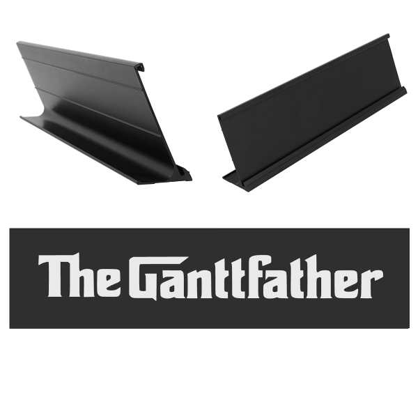 The Ganttfather Master Business Desk Sign Name Plate and Holder