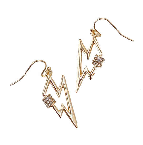 “Haus of Thunder” Flashy Bolt Gaga-Inspired Earrings