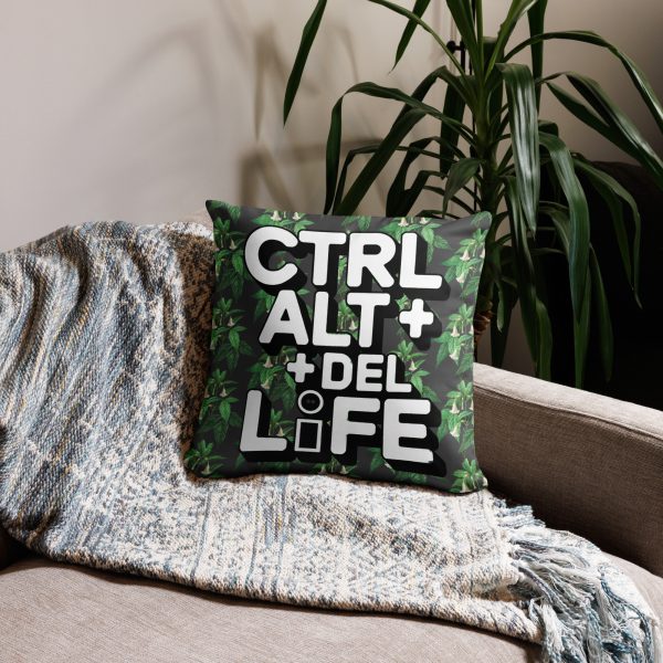 CTRL+Alt+Del Life Accent Pillow Plant - Image 2