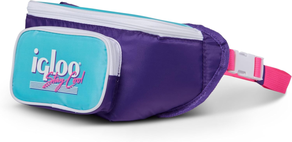 Retro Fanny Packs Cooler, Insulated Crossbody Bag, Fashion Waist Packs, Adjustable & Lightweight Travel Hip Pack