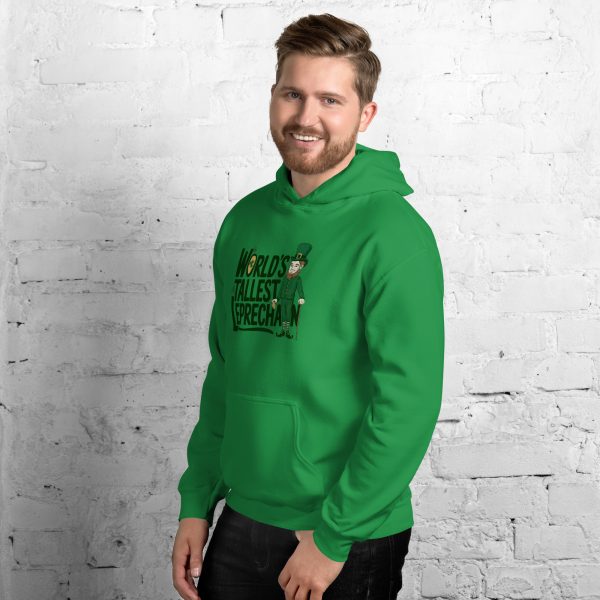 Worlds Tallest Leprechaun Unisex Hoodie Funny Sarcastic Saint Patricks Day Sweatshirt - Image 2