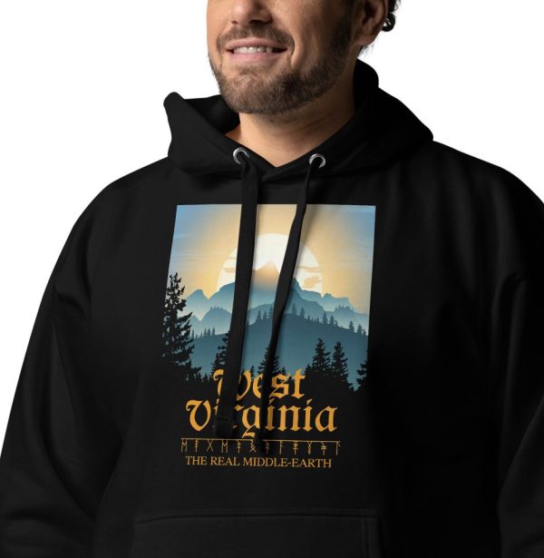 West Virginia The Real Middle-Earth LOTR Unisex Hoodie