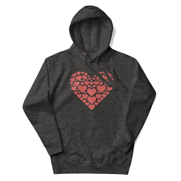 Love Hoodie Women Men Unisex Red Heart Valentine's Day Graphic Pullover Hoodie - Image 5