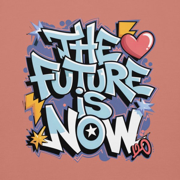 The Future Is Now Graffiti Y2K Hip Hop Unisex Streetwear Hoodie - Image 12