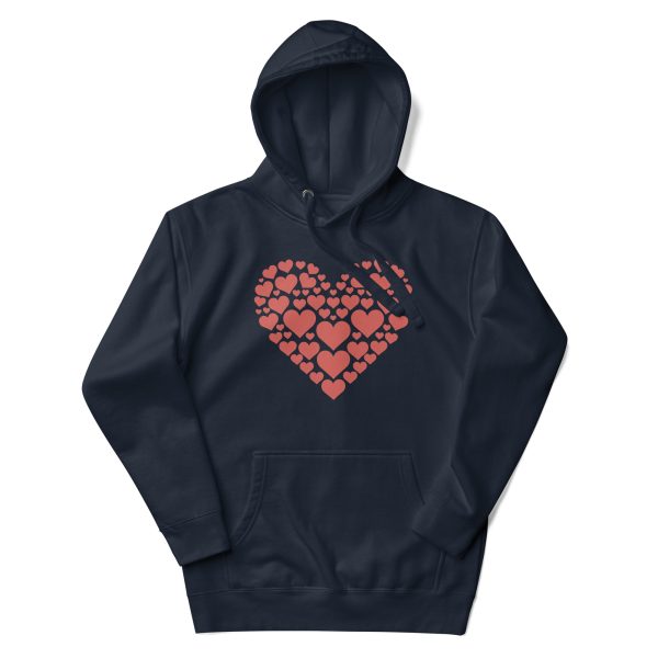 Love Hoodie Women Men Unisex Red Heart Valentine's Day Graphic Pullover Hoodie - Image 4