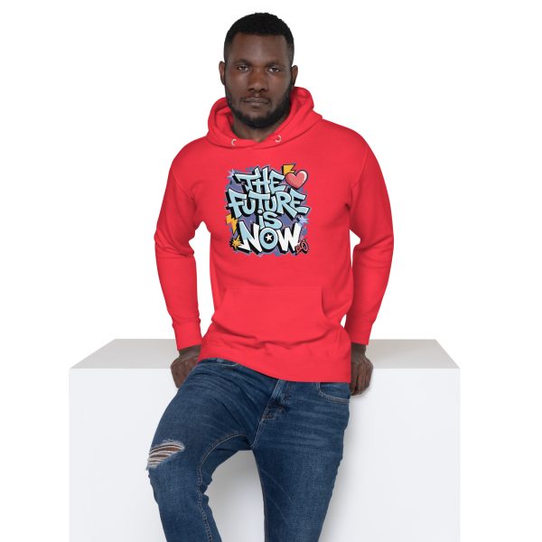 The Future Is Now Graffiti Y2K Hip Hop Unisex Streetwear Hoodie - Image 5