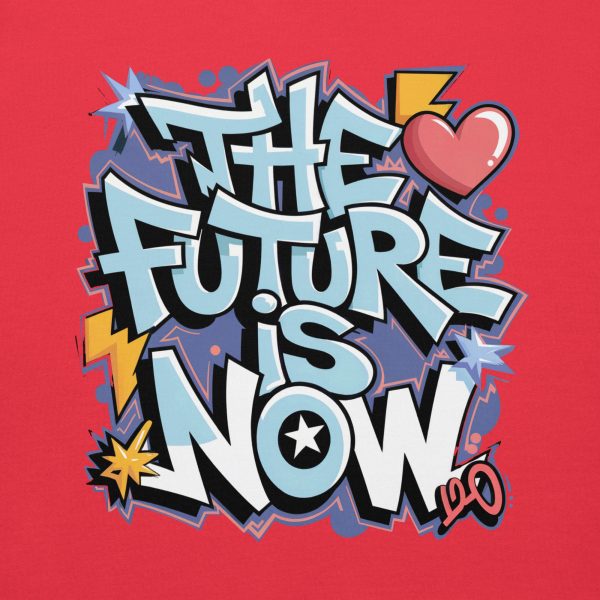 The Future Is Now Graffiti Y2K Hip Hop Unisex Streetwear Hoodie - Image 10