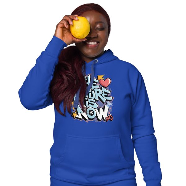 The Future Is Now Graffiti Y2K Hip Hop Unisex Streetwear Hoodie - Image 3