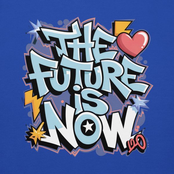 The Future Is Now Graffiti Y2K Hip Hop Unisex Streetwear Hoodie - Image 6