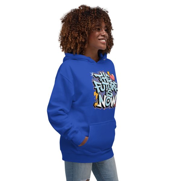 The Future Is Now Graffiti Y2K Hip Hop Unisex Streetwear Hoodie - Image 2