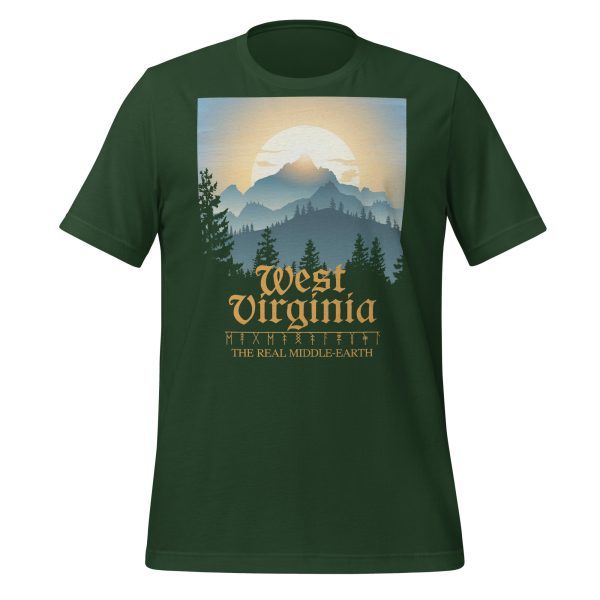 West Virginia The Real Middle-Earth LOTR Unisex Cotton T-Shirt - Image 2