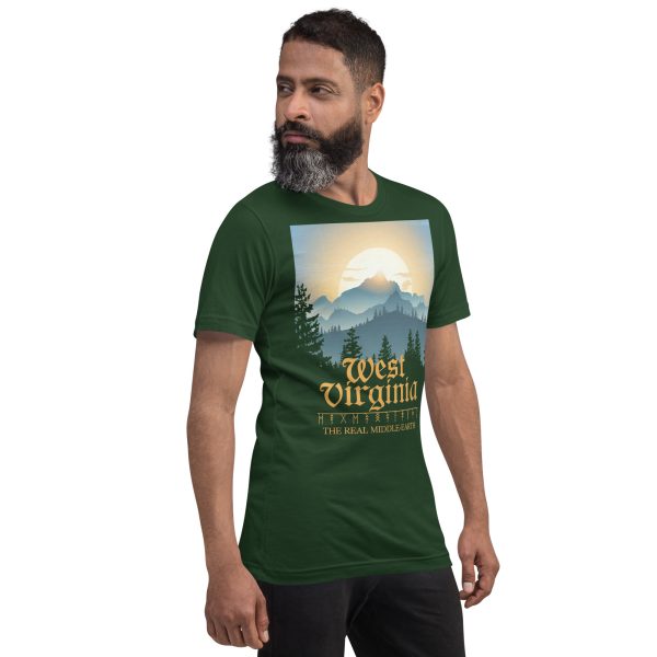 West Virginia The Real Middle-Earth LOTR Unisex Cotton T-Shirt - Image 13