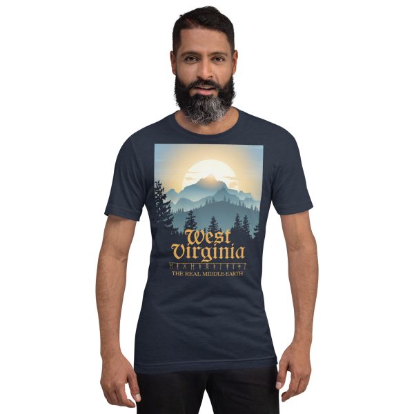 West Virginia The Real Middle-Earth LOTR Unisex Cotton T-Shirt - Image 6