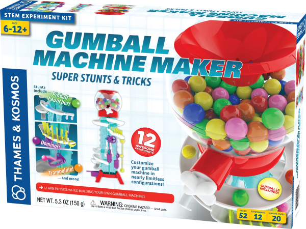 Gumball Machine Maker – Super Stunts & Tricks STEM Toy | Build & Learn Physics for Kids Ages 6-12+