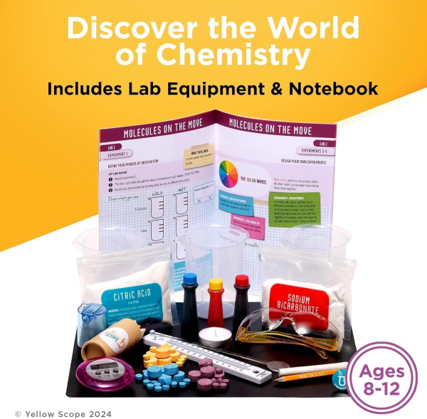 Foundation Chemistry Kit – STEM Science Experiments for Kids (Ages 8-12) | 19+ Hands-On Activities with Beakers & Bubbles - Image 2