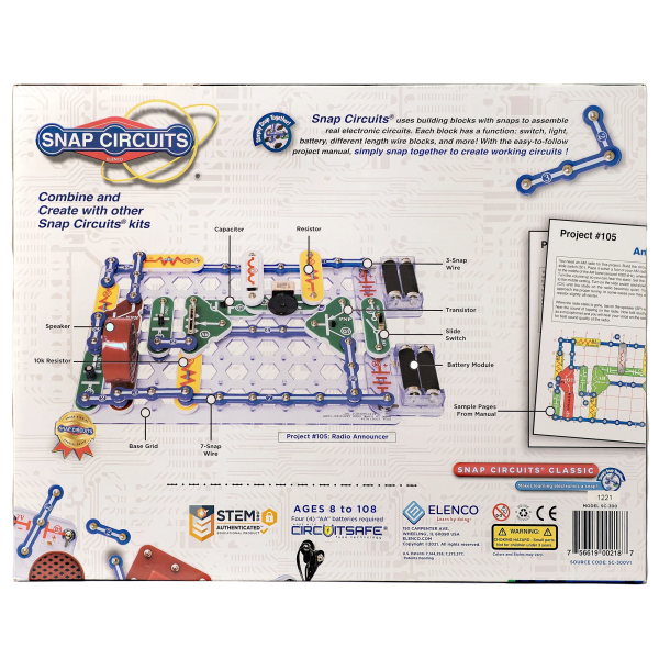 Snap Circuits Classic STEM Electronics Kit – Build 300+ Projects & Learn Circuitry - Image 3