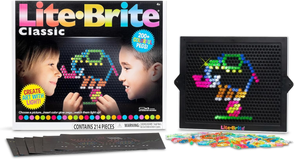 Lite-Brite Classic – Retro Light-Up Creativity Toy for Kids (Ages 4+)