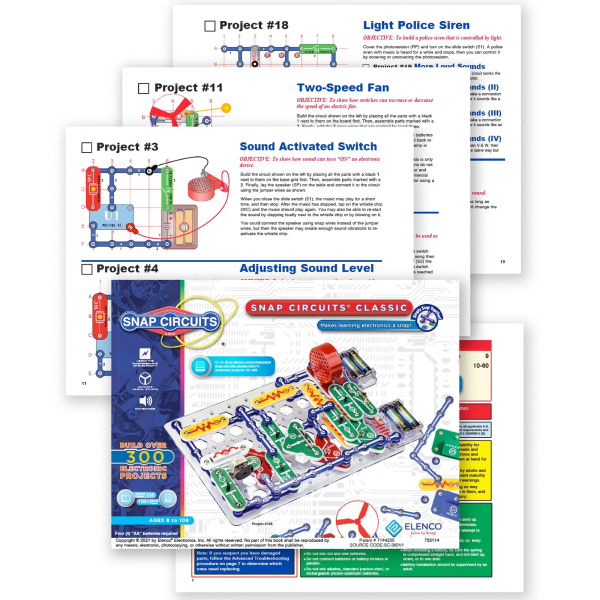 Snap Circuits Classic STEM Electronics Kit – Build 300+ Projects & Learn Circuitry - Image 4