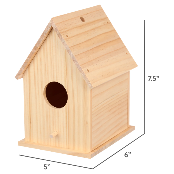 DIY Paint Your Own Birdhouse Kit – Easy-to-Assemble Wooden Craft for Kids (Ages 6+) - Image 9