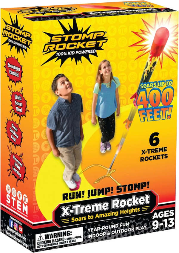 ® Original X-Treme Rocket Launcher for Kids, Soars 400 Ft, 6 X-Treme Rockets and Adjustable Launcher, Gift for Boys and Girls Ages 9 and Up - Image 2