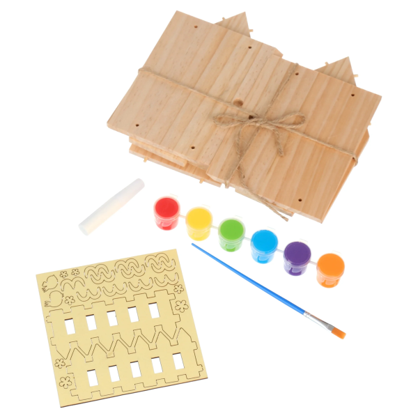 DIY Paint Your Own Birdhouse Kit – Easy-to-Assemble Wooden Craft for Kids (Ages 6+) - Image 4