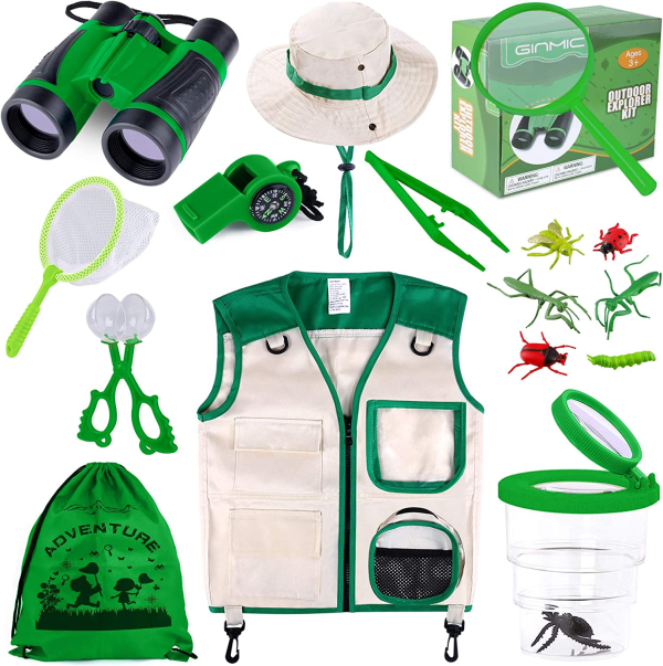 Kids Explorer & Bug Catching Kit – 11-Piece Outdoor Adventure Set for Camping, Hiking & Nature Exploration (Ages 3-12)