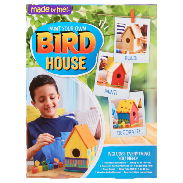 DIY Paint Your Own Birdhouse Kit – Easy-to-Assemble Wooden Craft for Kids (Ages 6+) - Image 8